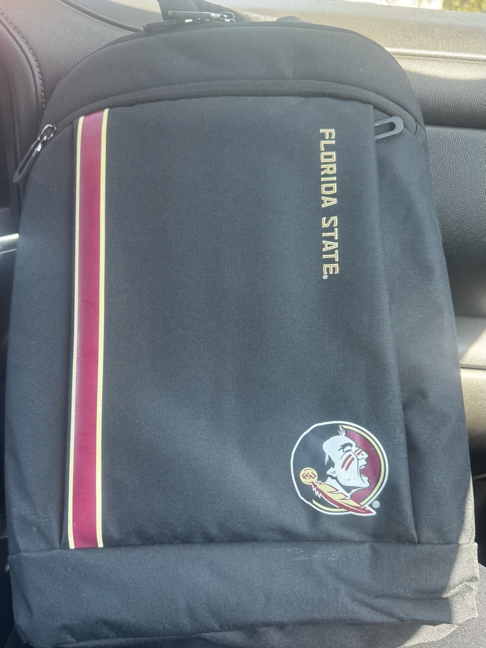 Florida State University Seminoles Black Backpack with Garnet & Gold Accents